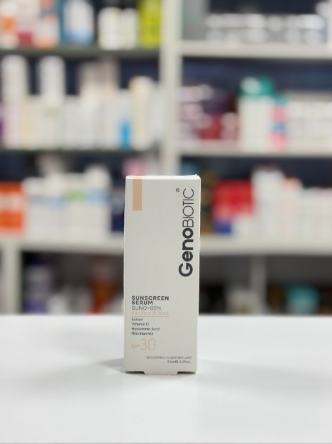 آنلاین سرم ضد آفتاب ژنوبایوتیک SPF30 | بهترین سرم ضدآفتاب سبک و آبرسان